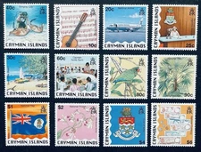 CAYMAN ISLANDS SYMBOLS OF NATIONAL IDENTITY STAMPS SET 1996 MNH SCUBA DIVER BIRD
