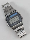Vintage Seiko Solar Digital Watch A156-5009 Stainless Chronograph Alarm Works
