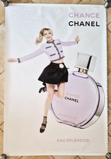 Affiche poster taille abribus 120cm x 176cm Chanel Chance Angèle Eau Splendide
