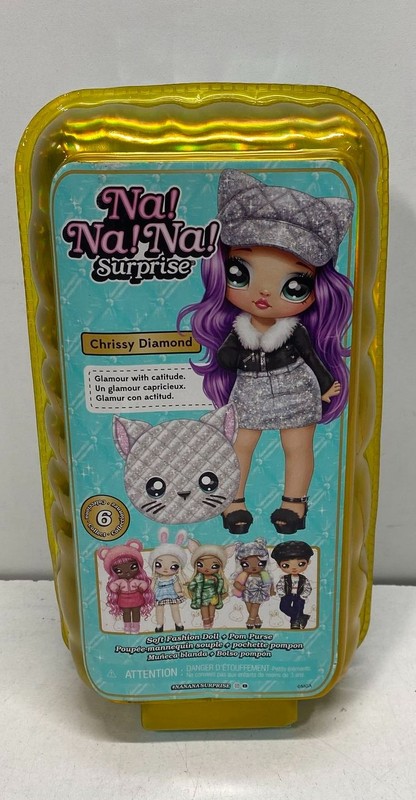 Na Na Na Surprise Kids Fashion Doll Purple Glam Series Chrissy Diamond
