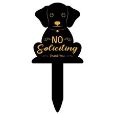 Hooqict No Soliciting Sign for House Metal Small Signage,