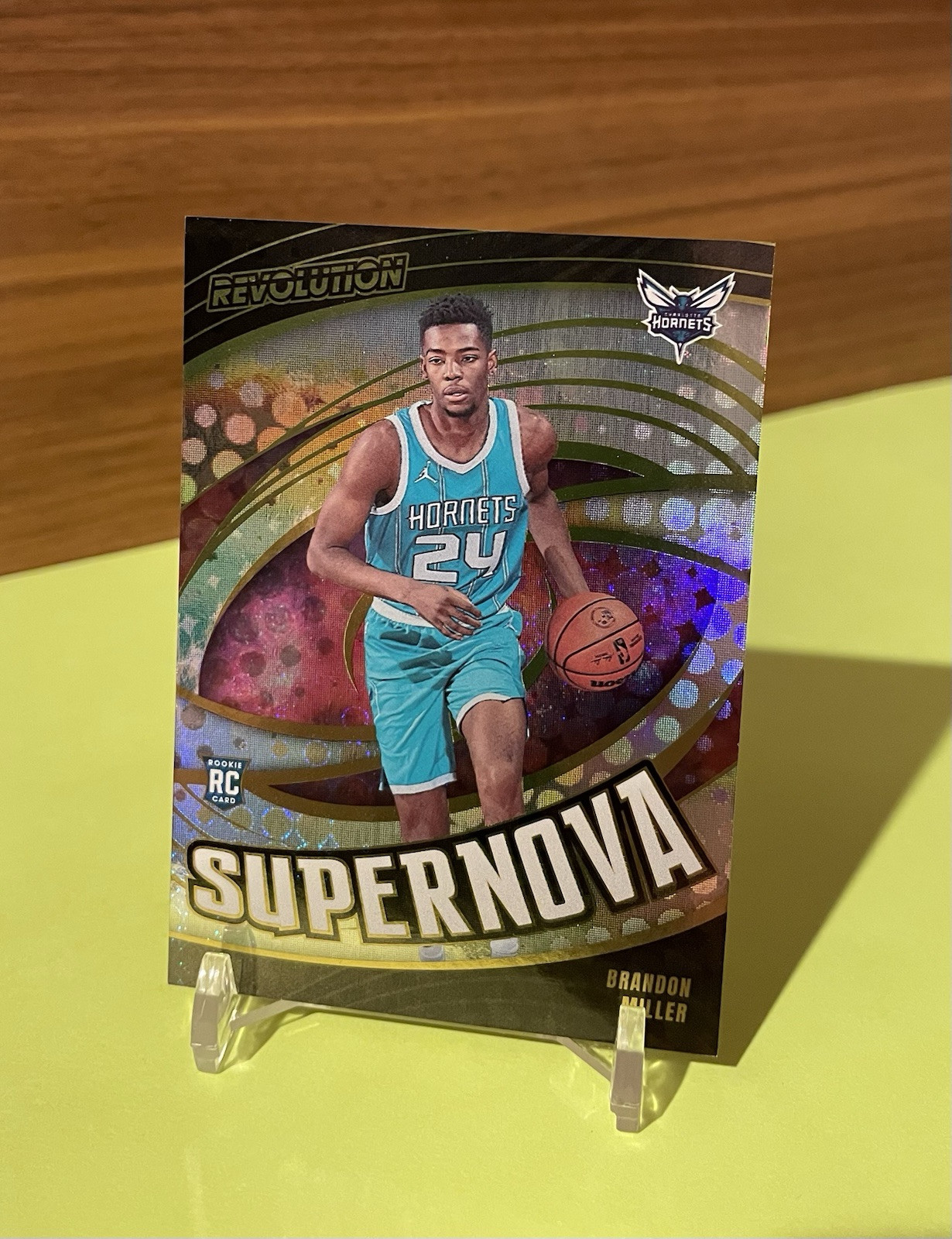 2023-24 Brandon Miller Panini Revolution -Supernova Foil- Rookie #10