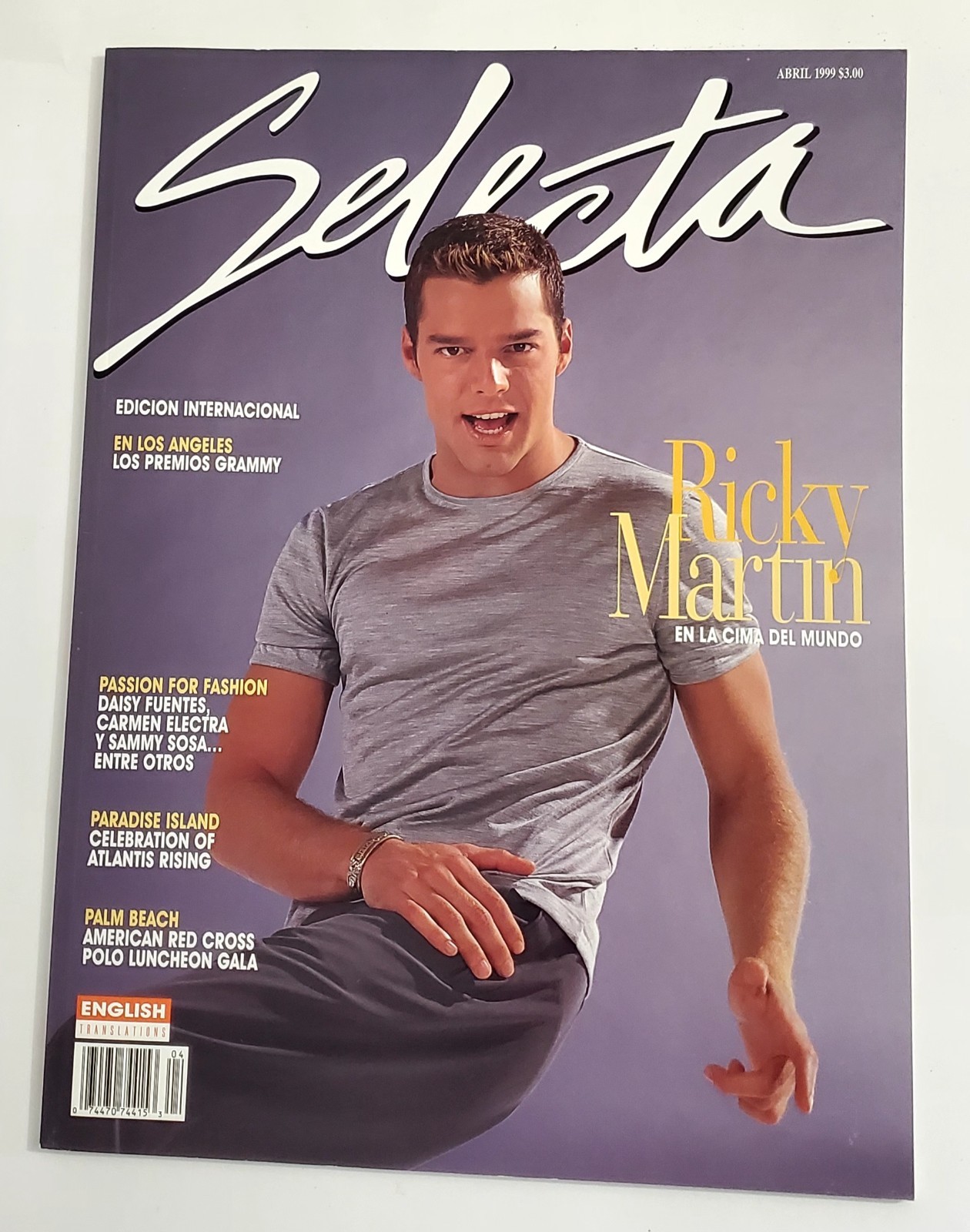 Selecta Magazine Ricky Martin April 1999 Edition / Brand New