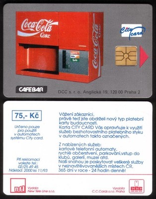 75Kc Coca-Cola Coke Vending Machine City Card USED Phone Card