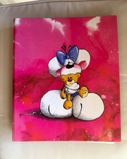 Diddl Ordner rosa Cover, Maus im Wolkenhimmel Motiv, Diddl