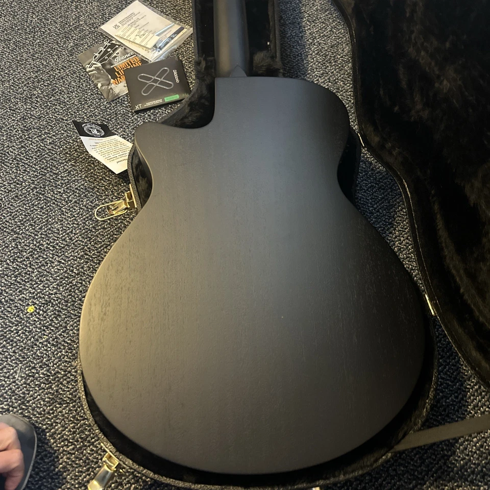 Ibanez AEG721 7 String Acoustic Electric Guitar Black Out Finish - Image 4 of 4