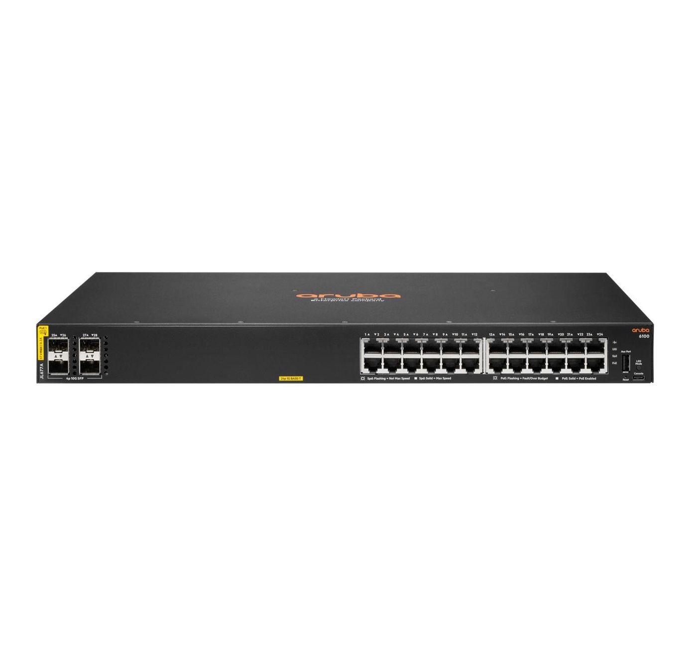 Hewlett Packard Enterprise JL677A#ABB Aruba 6100 24G CL4 PoE 4SFP+