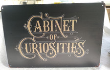 Cabinet of Curiosities Metal Sign, kitchen, cafe, pub, shop display