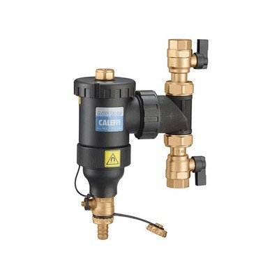 CALEFFI Dirtmag 1'' Schlammabscheider mit Magnet, mit Absperrkugelhahn 545346