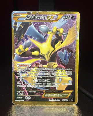 The Pokémon Company Alakazam EX 125/124 Fates Collide Secret Rare Holo ENG