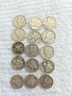 15 Mercury And 39 Roosevelt Dimes 90% Silver Dime Lot!