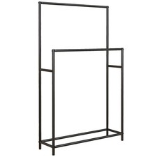 HOMCOM Porte-Serviettes 66x20x110cm Noir