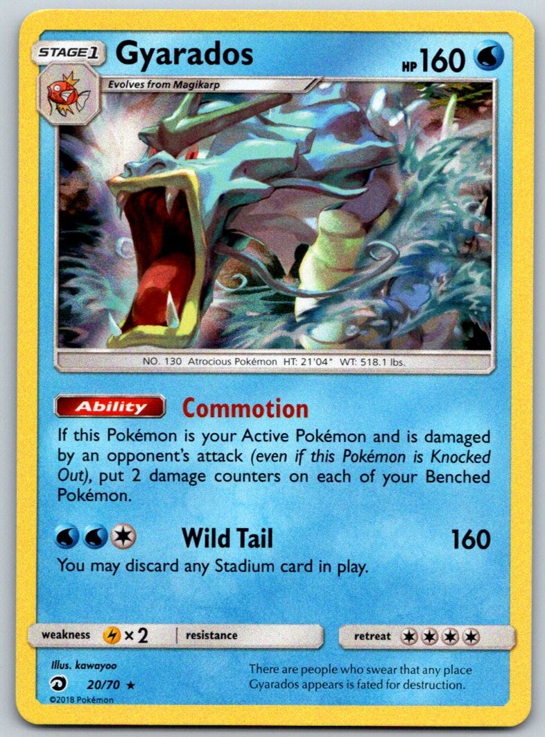Gyarados Holofoil Holo Rare Dragon Majesty [DRM - 20/70] - NM