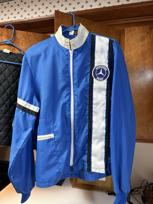 #ad #ad 70s Original Vintage Mercedes Benz Racing Jacket With Zip In Quilted Liner Med $160.00