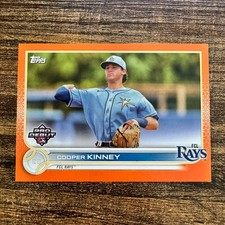2022 Topps Pro Debut Cooper Kinney #PD-113 Orange Parallel #17/25 Tampa Bay Rays