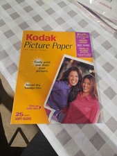 Kodak 25 Picture-Photo Paper, SOFT GLOSS 2 Sided Printing NEW Sealed PaperA 