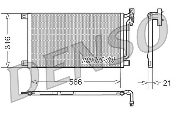 Kondensator Klimaanlage Denso DCN05003 FüR BMW X3 E46 E83 3Er Touring Compact-image