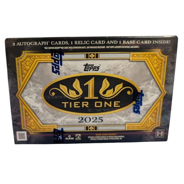 2025 TOPPS TIER ONE BASEBALL CARDS HOBBY BOX MLB **RIP & SHIP** LIVE ON STREAM
