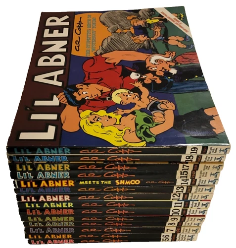 Mix Lot of 15 Li'l Abner Volume 5-19 AL CAPP Kitchen Sink Press Paperback G-VG