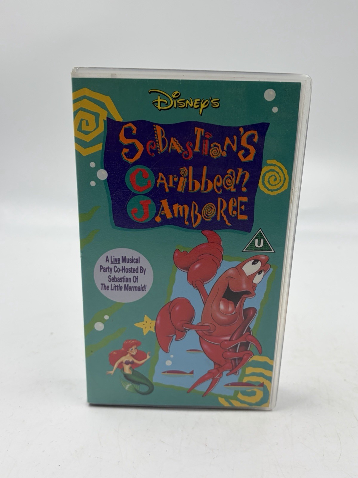 Disney Sebastian's Caribbean Jamboree VHS Video 1992 PAL UK Little Mermaid