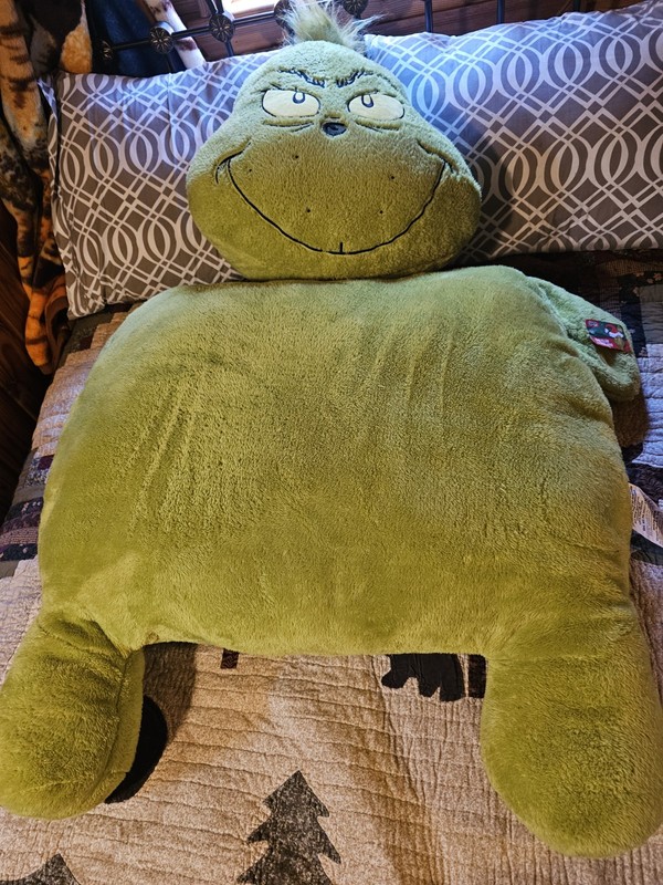 JUMBO DR SEUSS THE GRINCH FLOOR BED BODY PILLOW CHRISTMAS WITH HANG TAG HUGE