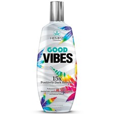 Hempz Good Vibes 15X Positively Dark Bronzer sunbed tanning lotion cream 250ML