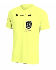 Nike 2026-2030 FA Referee Shirt FAMOA FA Badge, Short Sleeves, Volt, All Sizes