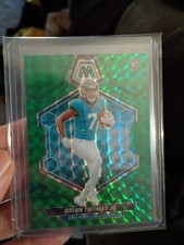 2024 Panini Mosaic - Rookies Brian Thomas Jr. #323 Green Mosaic Prizm (RC)