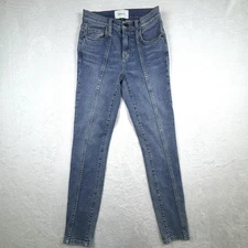 Current/Elliott Jeans Womens 24 Blue Skinny Vertical Seam Stretch Medium Wash
