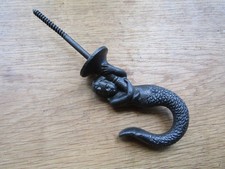 Rustic iron Ceiling hook decorative Cast iron Rustic screw in hook vintage old