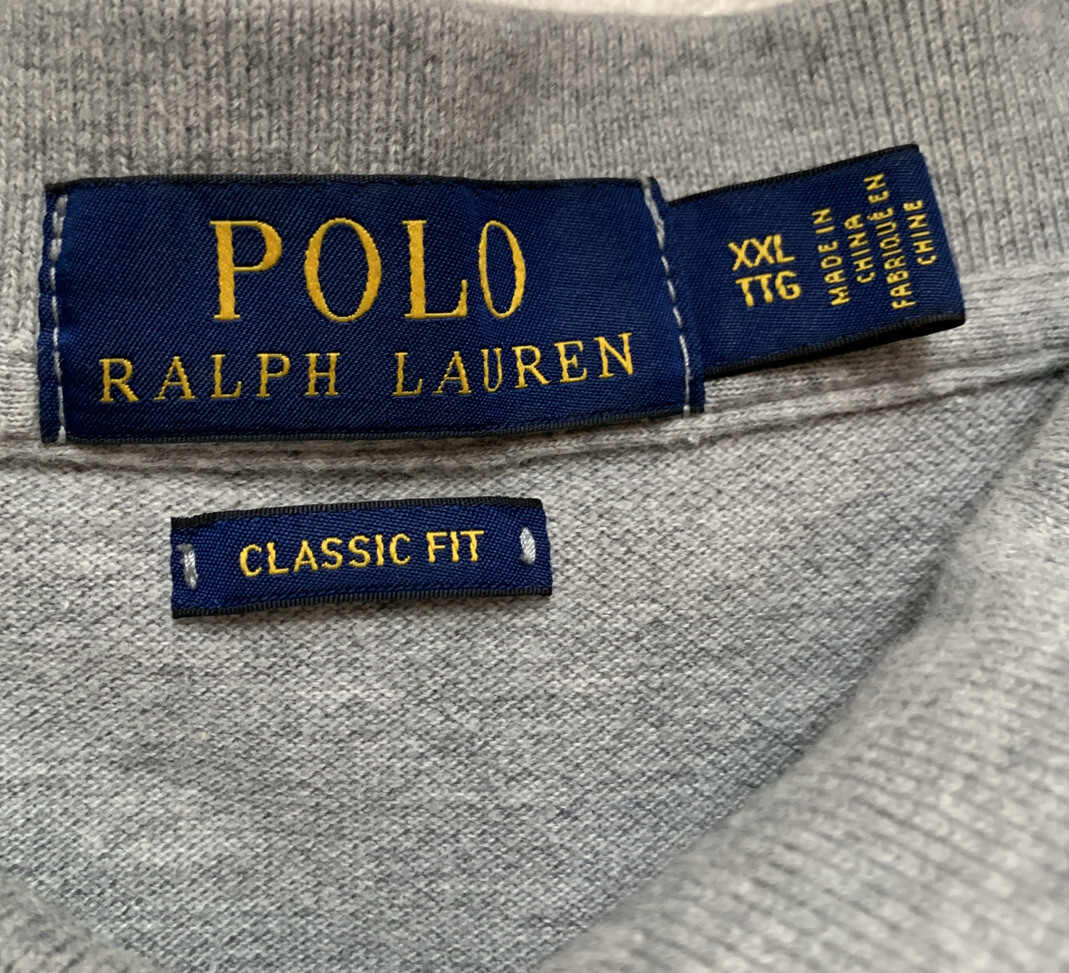 23ss fcrb「BIG LOGO WIDE POLO」グレー XL POLO RALPH LAUREN Grey Classic Fit Big Logo Pony Shirt Men's