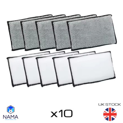 10 Mehrzweck Innen Außen Auto Reinigung Peeling Pad Schwamm Wischtuch UK