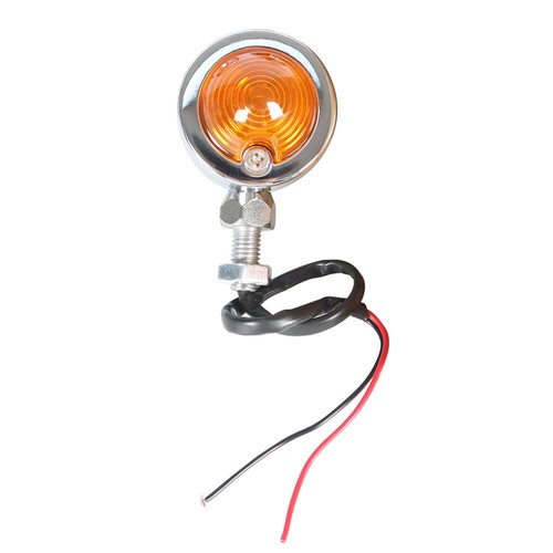 Chrome Passing Driving Spot Fog Lamp Turn Signal Light For Suzuki Touring Dyna - Foto 9 di 12