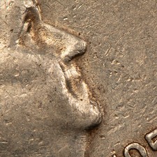 1954 50c Franklin Half Dollar - LDS Bugs Bunny Variety - SKU-H2893