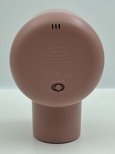 Ikea : New Bondtolvan Analog Pale Pink Alarm Clock 3 ¼  x 3 ½" : Designer Probyn - Picture 5 of 13