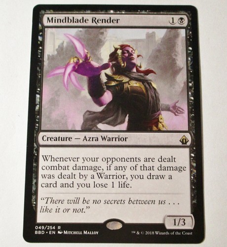 MTG Mindblade Render Battlebond Magic The Gathering x1 LP - Picture 1 of 2