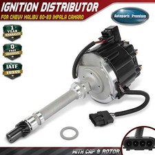 Ignition Distributor w/ Cap & Rotor for Chevy...