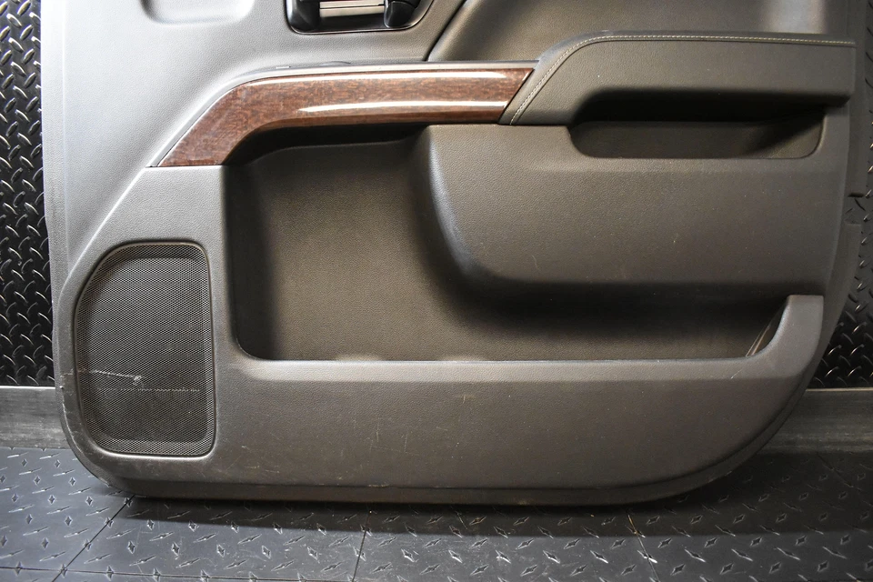 2014 - 2015 GMC Sierra 1500 Passenger RH Right Black-4AA Front Door Trim Panel Foto 3 de 4