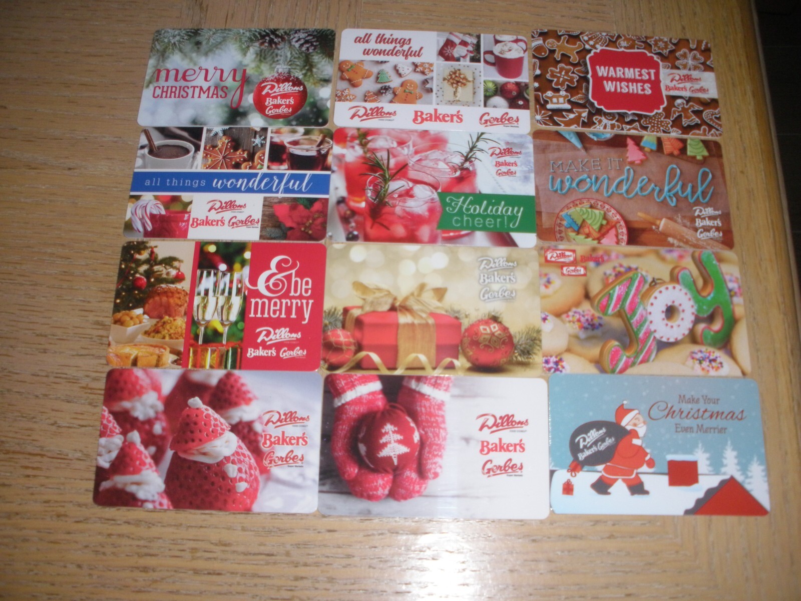 Dillons 12 different new and used collectible gift cards eBay