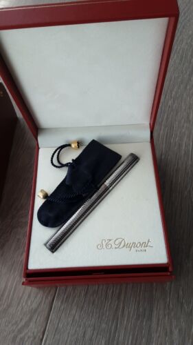 S.T. Dupont silver fountain pen in box - Picture 3 of 9