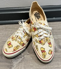 De Colección Disney Winnie The Pooh Vans Lona Tenis Zapato Para Mujer Talla 7 Hecho en EE. UU.
