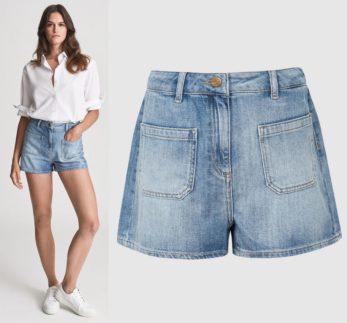 Mid rise shorts for women shop