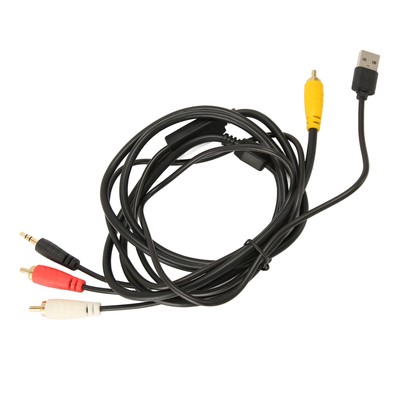 New Digital Fiber Optical To Analog 2RCA 3.5mm Jack Stereo Cable For TV DV