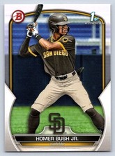 HOMER BUSH JR.  PADRES RC 1st card  2023 BOWMAN DRAFT #BD-124