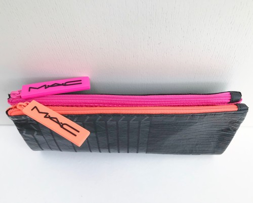 1x MAC Black Fold-able Makeup Cosmetic Bag / Pouch / Case, Medium Size Brand NEW - Picture 6 of 12