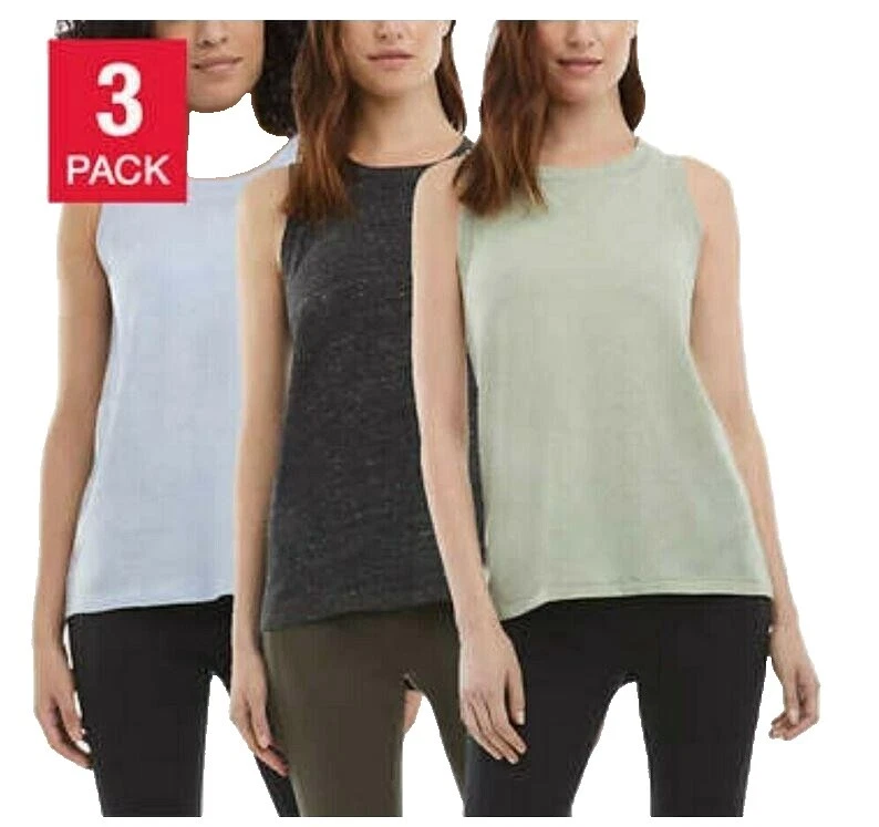 Mezcla de algodón de tamaño regular Danskin Activewear Tops para mujer