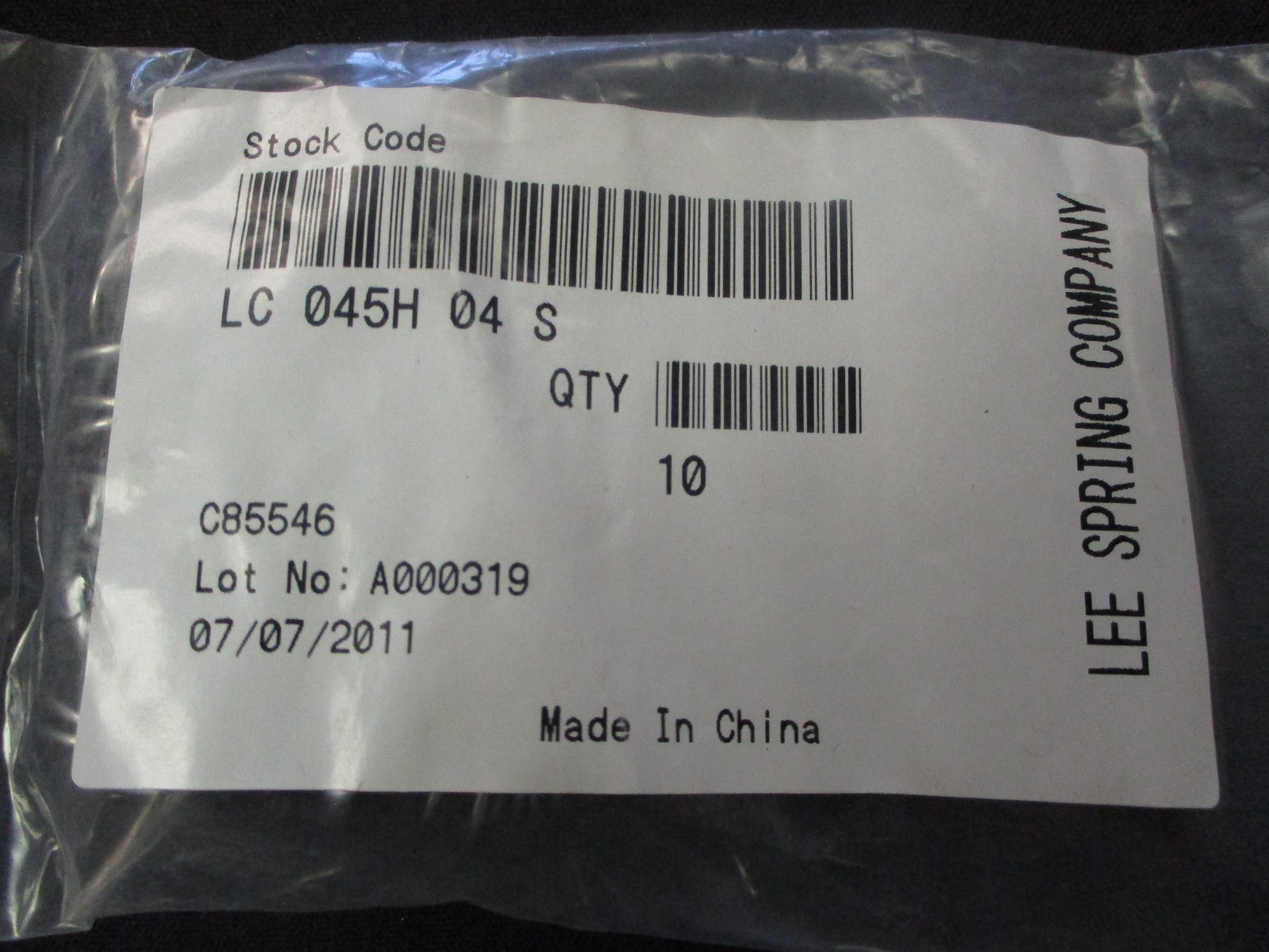 Lee Springs Co LC-045H-04 S 0.625