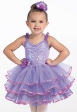 weissman dance costume child 3T Purple tutu Ballerina dress