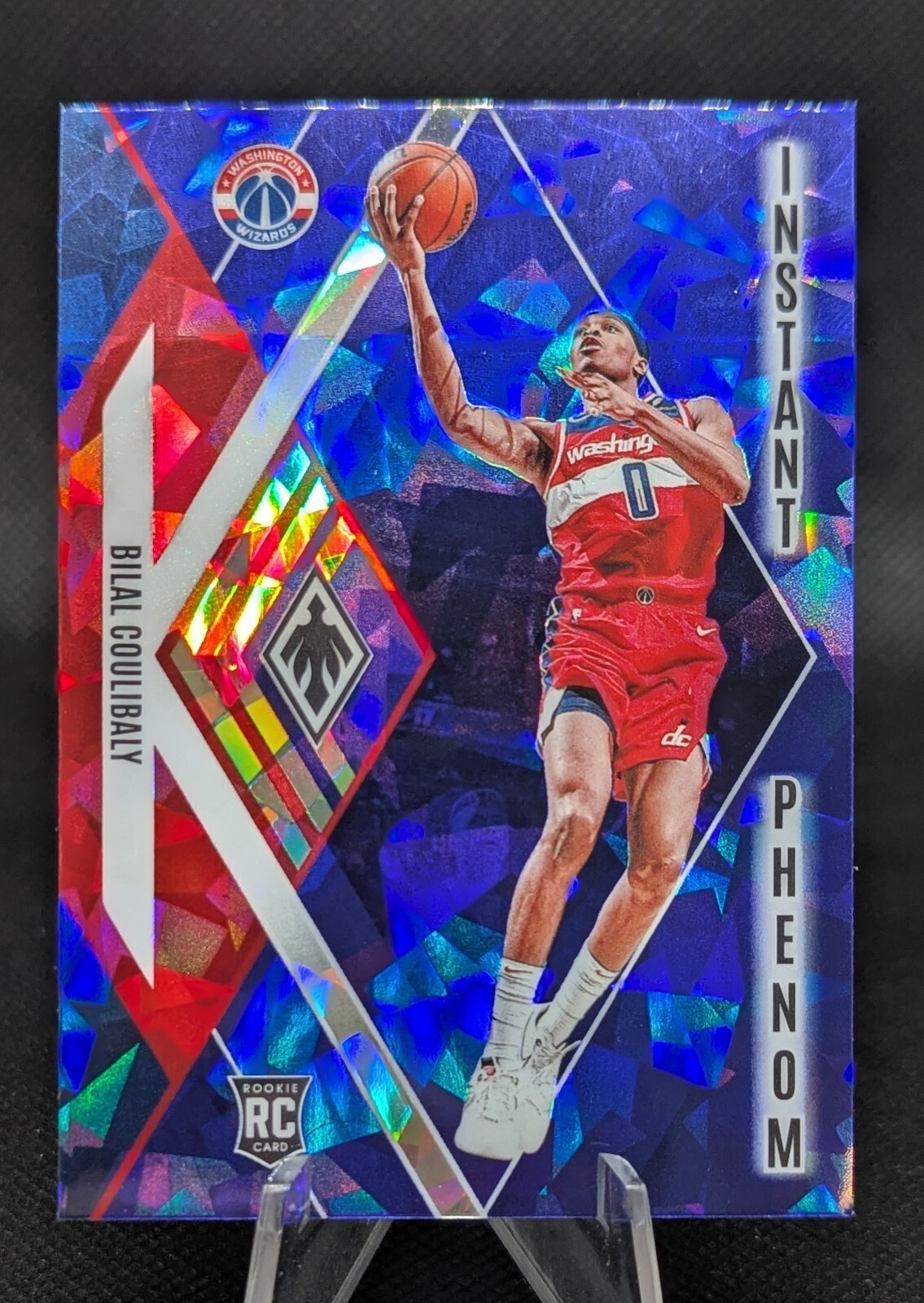 2023-24 Panini Phoenix - Instant Phenom Blue Ice #15 Bilal Coulibaly RC Wizards