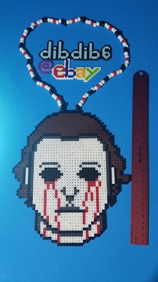 Michael Myers Halloween kandi rave perler edm edc PLUR sprite bead